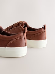 Tan Brown Standard Fit (F) Touch Fastening Smart Casual Trainers - Image 5 of 5