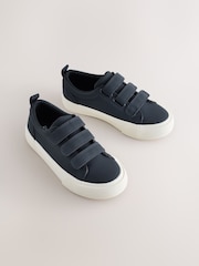 Navy Standard Fit (F) Touch Fastening Smart Casual Trainers - Image 1 of 5