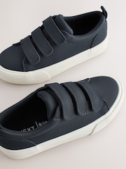 Navy Standard Fit (F) Touch Fastening Smart Casual Trainers - Image 4 of 5