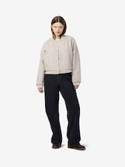 NOISY MAY Grey Croppped Bomber Jacket - Image 1 of 6
