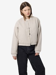NOISY MAY Grey Croppped Bomber Jacket - Image 2 of 6