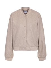 NOISY MAY Grey Croppped Bomber Jacket - Image 6 of 6
