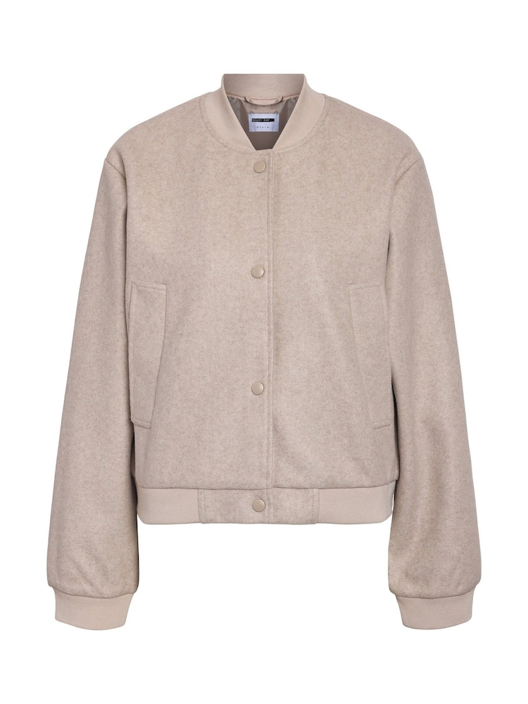 NOISY MAY Grey Croppped Bomber Jacket - Image 6 of 6