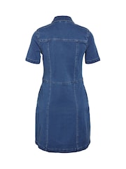 NOISY MAY Short Sleeve Denim Shirt Dress - Imagen 4 de 4