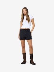 NOISY MAY Black Denim Shorts - Image 2 of 5