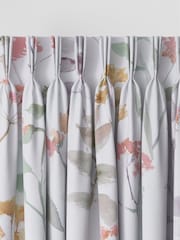 Cream/Pink/Green Isla Floral Made to Measure Curtains - Image 6 of 9
