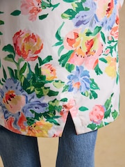 Joules Holkham Floral Waterproof Packable Raincoat With Hood - Image 10 of 12