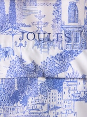 Cream & Blå - Joules Rainly vandtæt, pakkevenlig regnfrakke med hætte - Billede 12 af 13