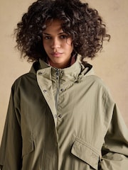 Joules Hove Khaki Green Waterproof Windbreaker Jacket - Image 14 of 16