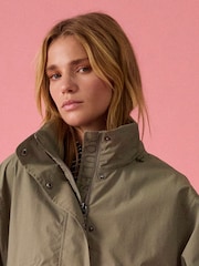 Joules Hove Khaki Green Waterproof Windbreaker Jacket - Image 3 of 16