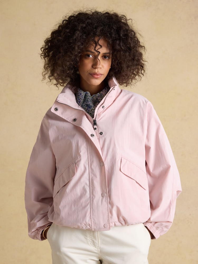 Joules Hove Pink Waterproof Windbreaker Jacket - Image 1 of 8