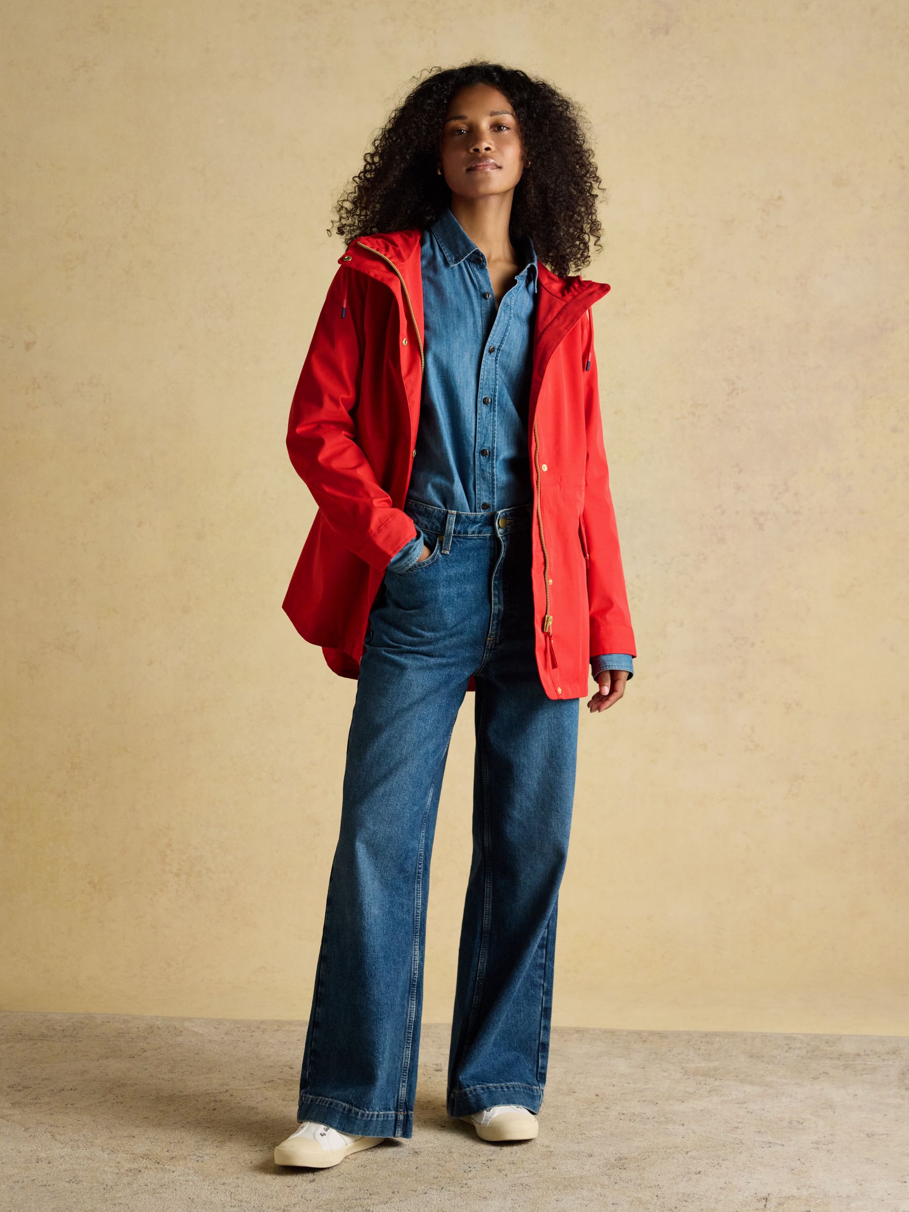 Buy Joules Portwell Red Hooded Waterproof Raincoat from Next USA