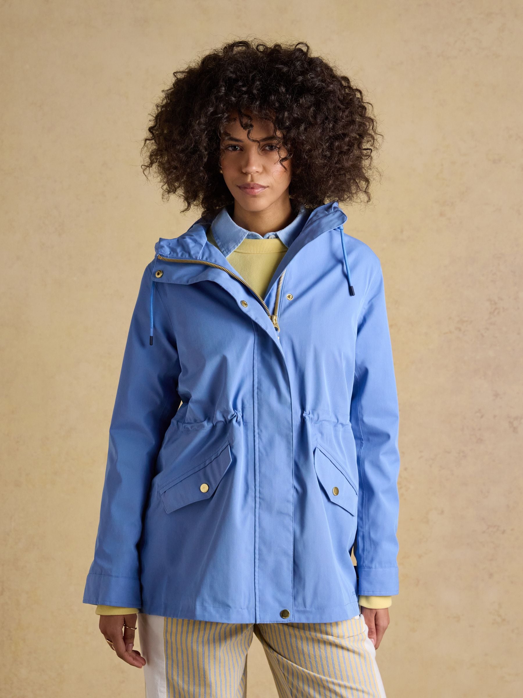 インヴェル　 リカバリーウェア レディースブルゾン 限定品　マリンブルー Buy Joules Portwell Blue Hooded Waterproof Raincoat from Next USA