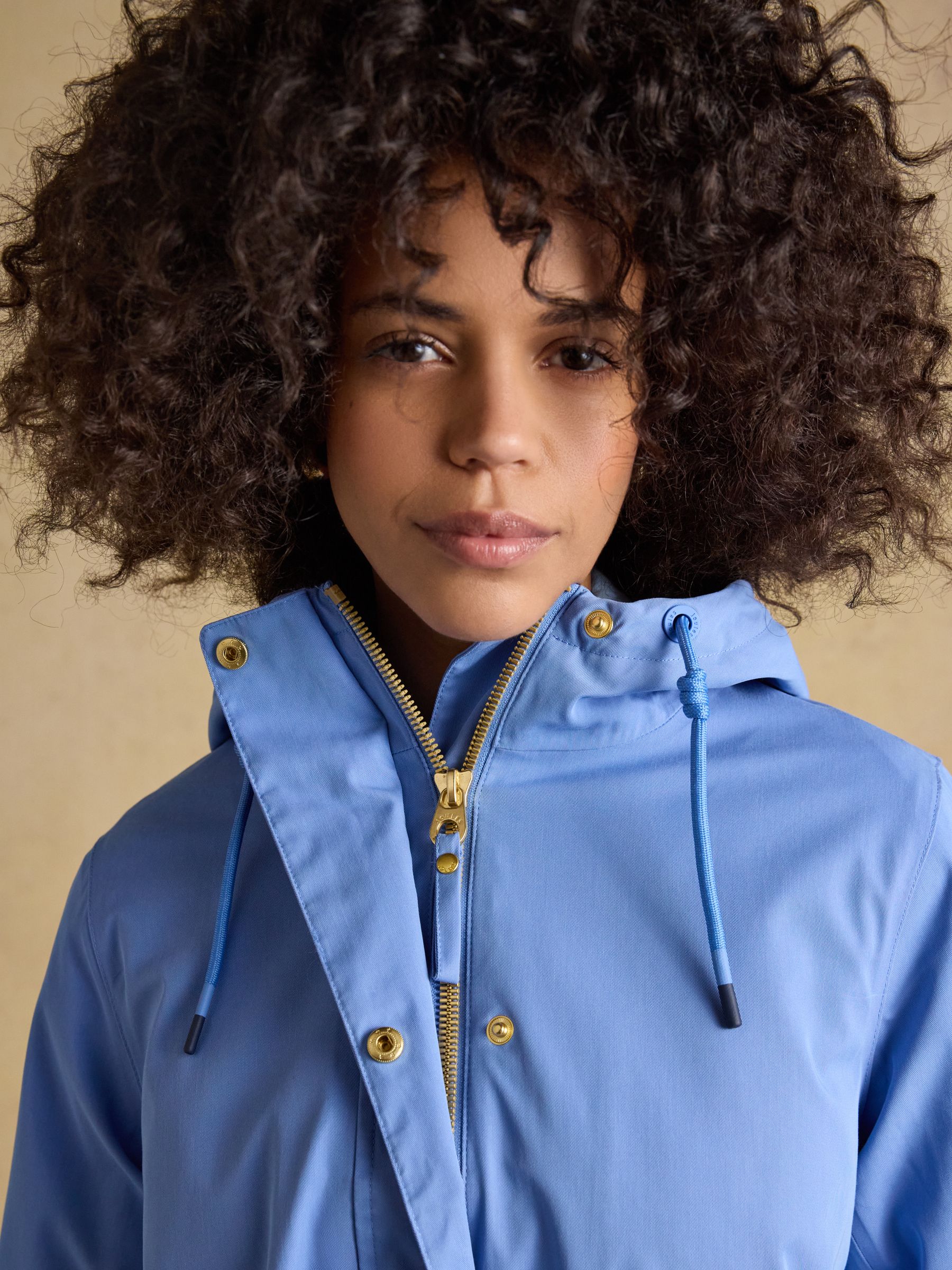 Buy Joules Portwell Blue Hooded Waterproof Raincoat from the Next