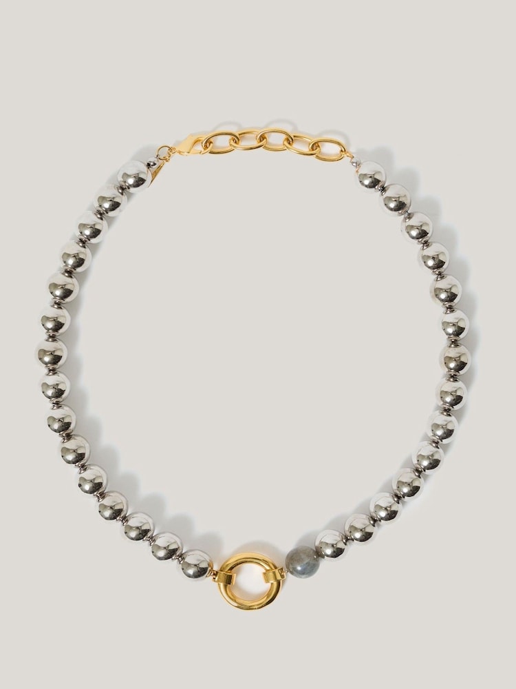 Jigsaw Statement Bead Necklace - صورة 1 من 3