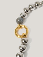Jigsaw Statement Bead Necklace - صورة 2 من 3