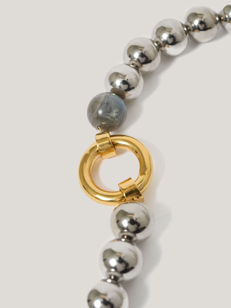 Jigsaw Statement Bead Necklace - صورة 2 من 3