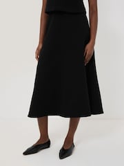 Jigsaw Black Structured Jersey Skirt - Image 2 of 4