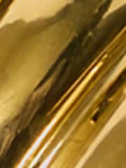 Jigsaw Gold Tone Twisted Dome Hoop Earrings - Image 4 of 5