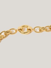 Jigsaw Gold Tone Round Link Chain Bracelet - Image 3 of 4
