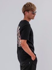 Religion Black Abstract 100% Cotton T-Shirt - Image 4 of 6