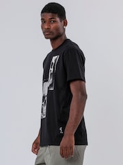Religion Black Patch Skull 100% Cotton T-Shirt - Image 4 of 6