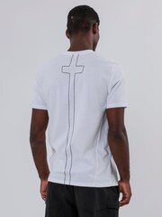 Religion White Crack Skeleton 100% Cotton T-Shirt - Image 3 of 5