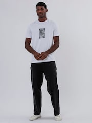 Religion White Crack Skeleton 100% Cotton T-Shirt - Image 5 of 5