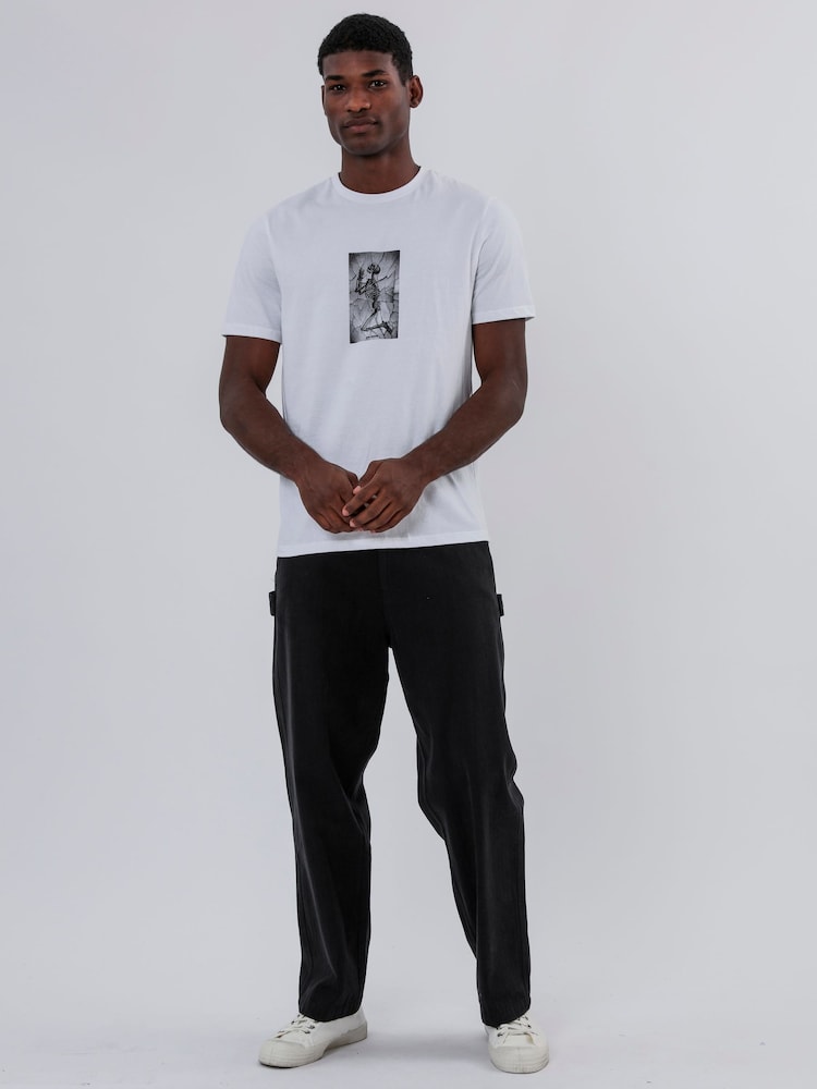 Religion White Crack Skeleton 100% Cotton T-Shirt - Image 5 of 5 Religion White Crack Skeleton 100% Cotton T-Shirt - Image 5 of 5