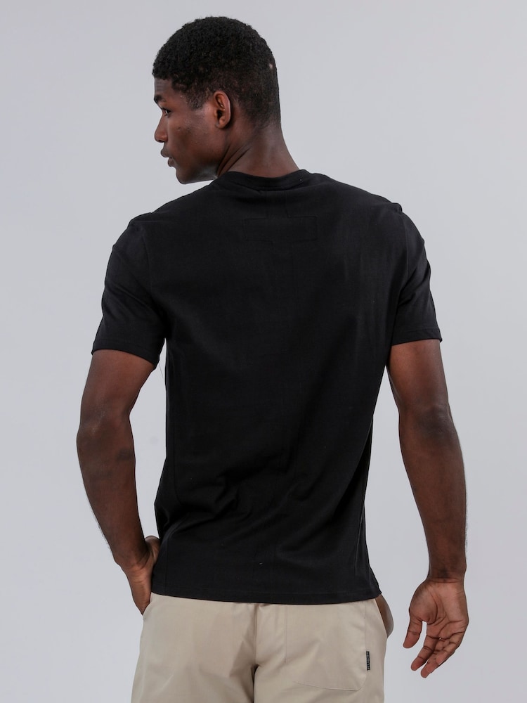 Religion Black Crack Skeleton 100% Cotton T-Shirt - Image 3 of 5