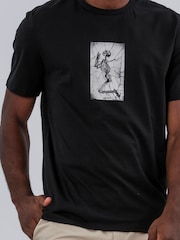 Religion Black Crack Skeleton 100% Cotton T-Shirt - Image 5 of 5
