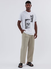 Religion White Patch Skull 100% Cotton T-Shirt - Image 6 of 6