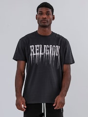 Religion Black Religion Bleeding 100% Cotton T-Shirt - Image 2 of 4