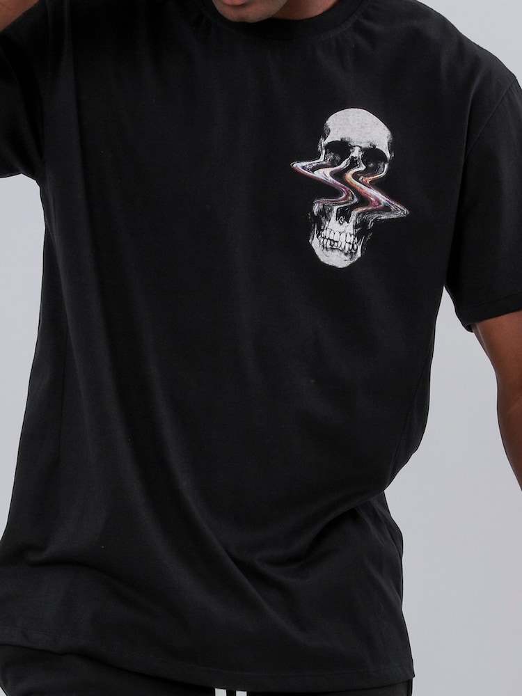 Religion Distorted Skull 100% Cotton T-Shirt - صورة 2 من 6