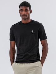Religion Black Bird Wings Skull 100% Cotton T-Shirt - Image 4 of 4