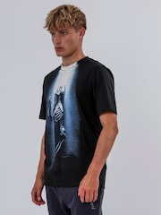 Religion Black Light Of Prayer 100% Cotton T-Shirt - Image 2 of 5