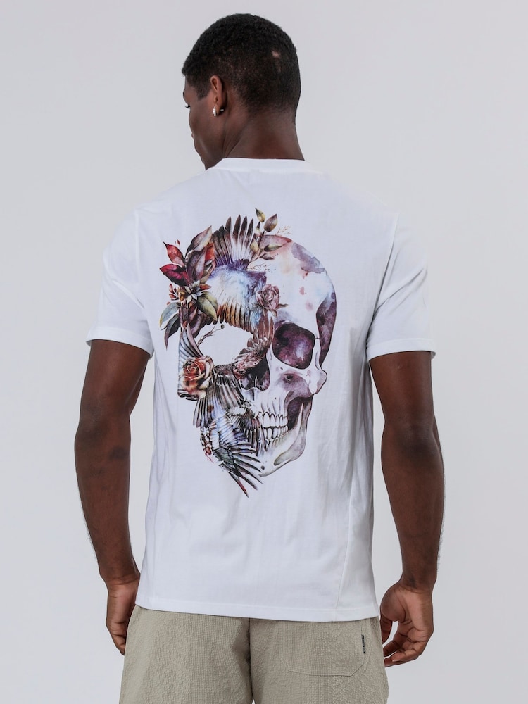 Religion Bird Wings Skull 100% Cotton T-Shirt - Slika 1 iz 5