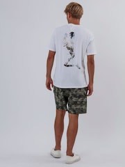 Religion White Water Colour Skeleton 100% Cotton T-Shirt - Image 3 of 5