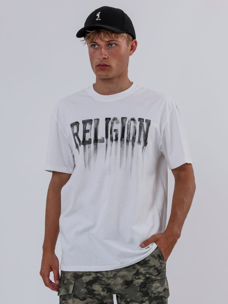 Religion White Bleeding 100% Cotton T-Shirt - Image 1 of 5