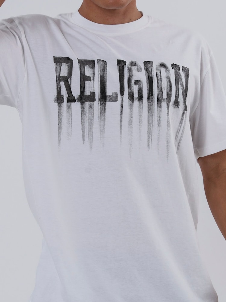 Religion White Bleeding 100% Cotton T-Shirt - Image 2 of 5