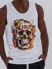 Religion Abstract 100% Cotton Vest - Image 1 of 6