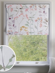 Cream/Pink/Green Isla Floral Made to Measure Roman Blind - Image 1 of 6