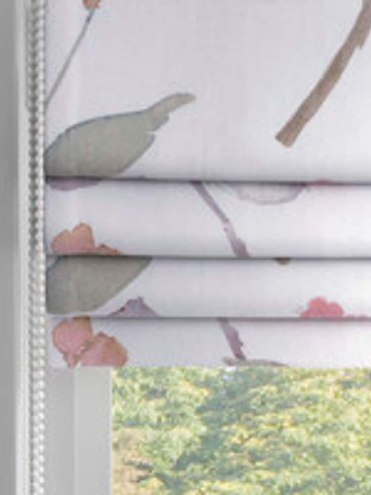 Cream/Pink/Green Isla Floral Made to Measure Roman Blind - Image 2 of 6