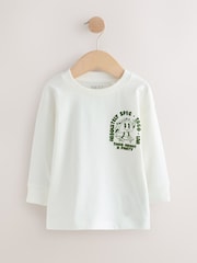 Blue/Green Taco Long Sleeve Graphic Print T-Shirts 3 Pack (3mths-7yrs) - Image 4 of 9