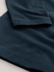 Navy Long Sleeve Turtle Neck T-Shirt (3mths-7yrs) - Image 3 of 4