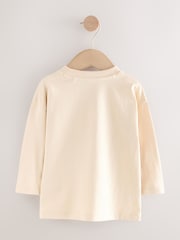 White Spaghetti Long Sleeve Graphic Print T-Shirt (3mths-7yrs) - Image 2 of 3