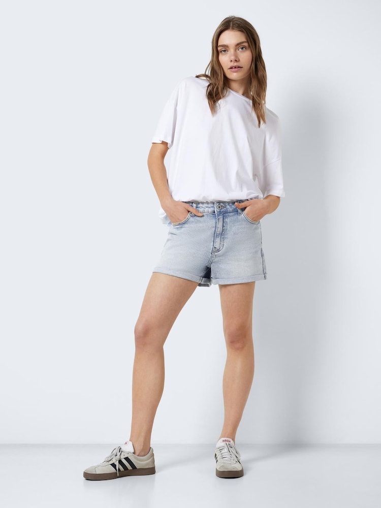 NOISY MAY Light Blue Denim Shorts - Image 2 of 6