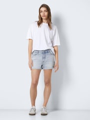 NOISY MAY Light Blue Denim Shorts - Image 3 of 6