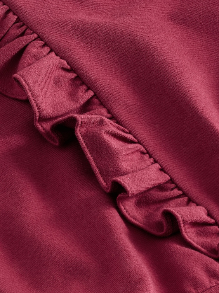 Laura Ashley Burgundy Red Frill Sweat Mock Dress - Image 13 of 13 Laura Ashley Burgundy Red Frill Sweat Mock Dress - Image 13 of 13