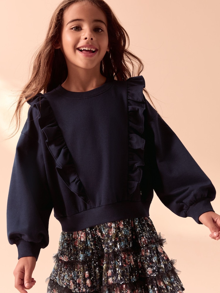 Jupe Laura Ashley Taille 12 - En Lin Mixte Bleu - Coupe A-Line Genou - Occasion Très Bon état
